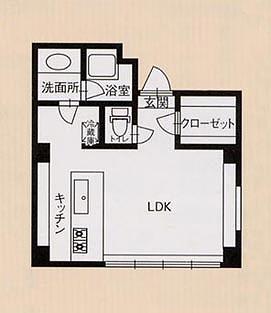 ＪＲ東北本線 那須塩原駅 バス乗車時間：28分 最寄りバス停で下車 徒歩18分 4階建 築28年(ワンルーム/2階)の間取り写真