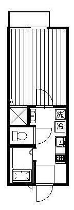 サンひまわり(1K/2階)の間取り写真