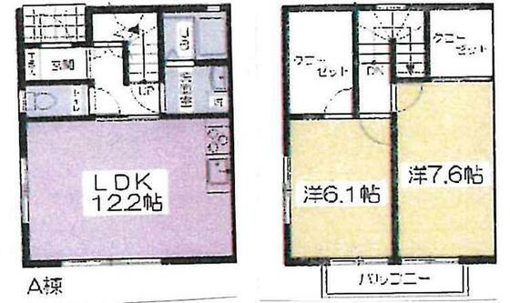 ビューSHIBUYAA(2LDK/1階)の間取り写真