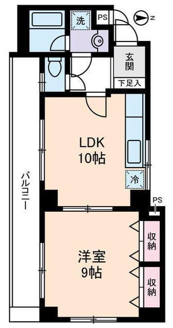 フローラ富士見台(1LDK/3階)の間取り写真
