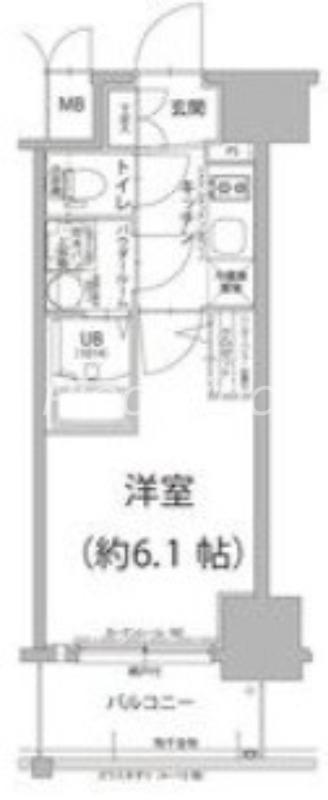 エスリード新北野アーデル(1K/2階)の間取り写真