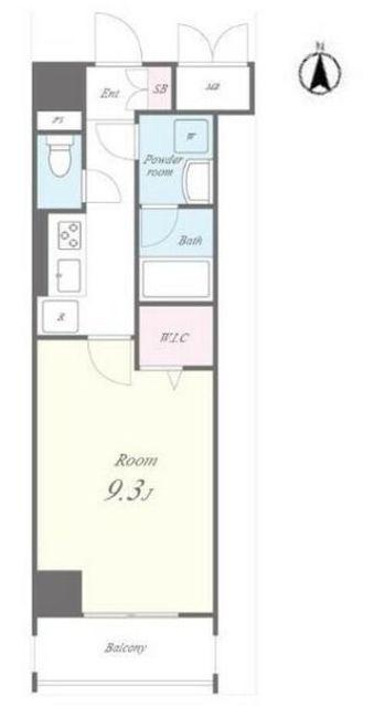N′S PARK RESIDENCE 高田馬場(1K/5階)の間取り写真