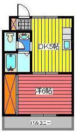 ラピュタ・マンション(1DK/3階)の間取り写真