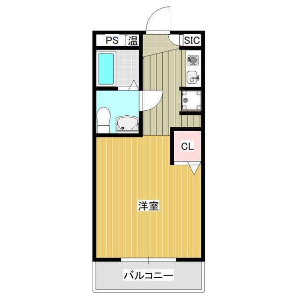 ST PLAZA KANAYAMA(1K/5階)の間取り写真