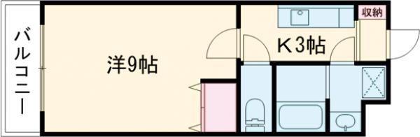 MAROHTO(1K/1階)の間取り写真