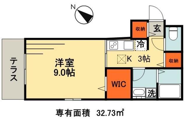 ラルゴ新浦安(1K/3階)の間取り写真