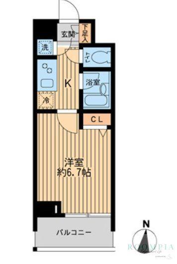 KDXレジデンス神楽坂通(1K/3階)の間取り写真