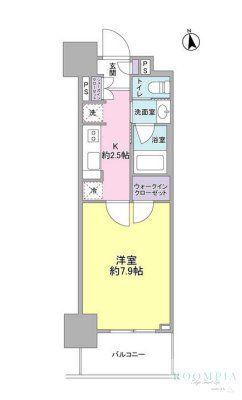 スタイリオ品川中延(1K/6階)の間取り写真