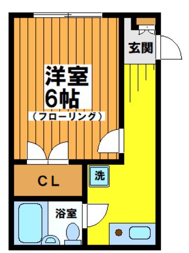 マ・メイゾン(1K/1階)の間取り写真