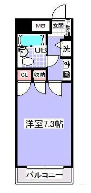 ダイニチ館F12番館(1K/2階)の間取り写真