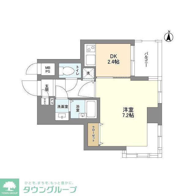 ガーラプレイス錦糸町(1K/5階)の間取り写真