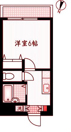 日進アーバン(1K/4階)の間取り写真