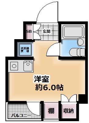 フジヨシ赤堤コート(ワンルーム/2階)の間取り写真