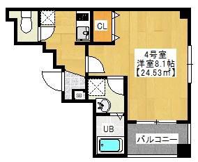 PARK RESIDENCE 西千葉(1K/5階)の間取り写真