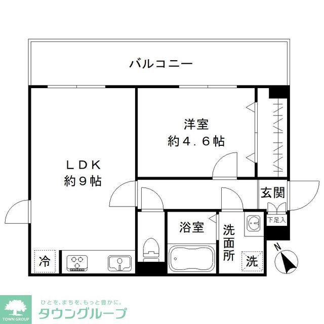RJカーサ松陰神社(1LDK/3階)の間取り写真