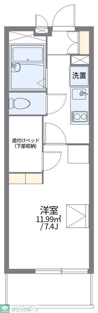 レオパレスフリーダムベッセルIV(1K/2階)の間取り写真