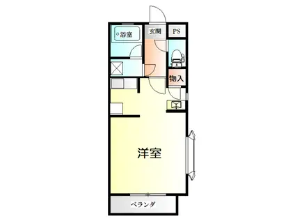 ルナハイツPART5(1K/1階)の間取り写真