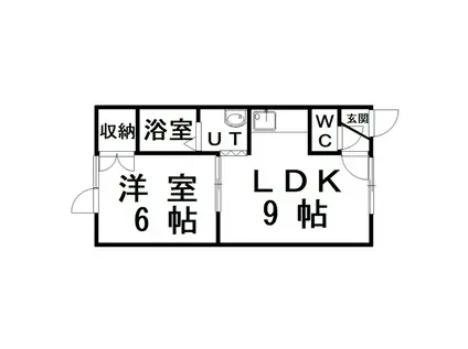 レストスペース(1LDK/2階)の間取り写真