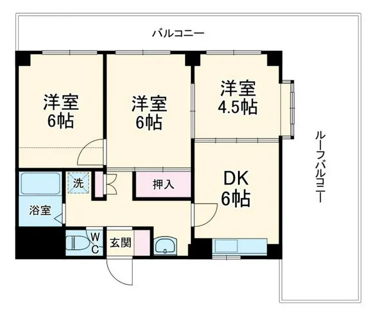 スワンレイク佐倉 4階階 間取り