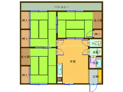 近藤工業所ビル(3DK/3階)の間取り写真