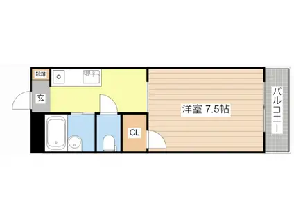 メゾネット石原(1K/2階)の間取り写真