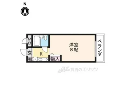 宮崎マンションⅡ(1K/3階)の間取り写真