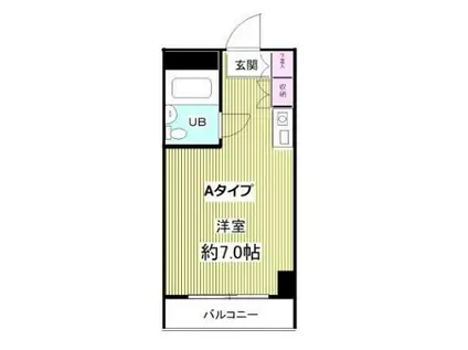 メゾン・ド・ノア大和田(ワンルーム/2階)の間取り写真