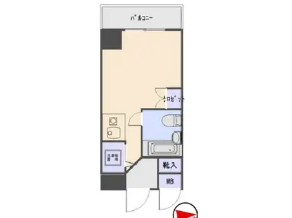 スカイコート蒲田第2(ワンルーム/10階)の間取り写真