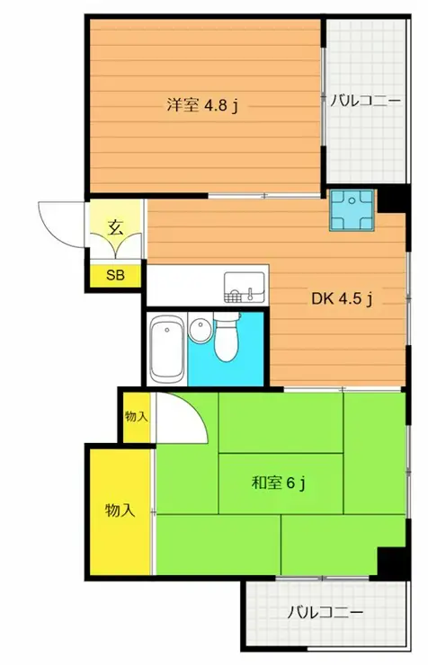 市川ホームズ 2階階 間取り