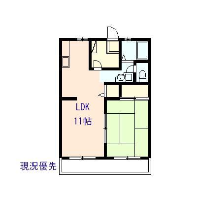 サンビレッジOZAWA(1LDK/1階)の間取り写真