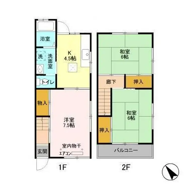 ガーデンテラスK.N 1階階 間取り