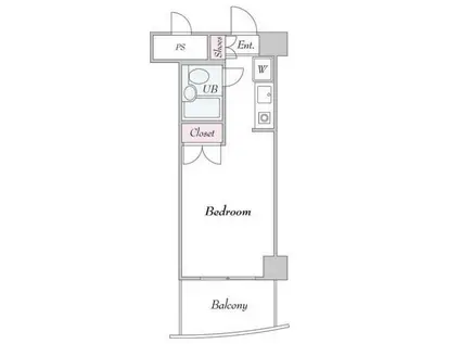 TS ECO川崎(ワンルーム/5階)の間取り写真