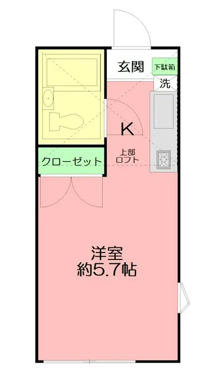 クレア湘南 1階階 間取り