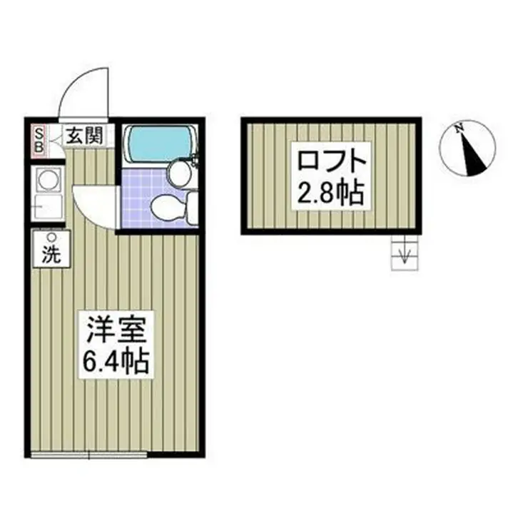 カレッジ志木 1階階 間取り