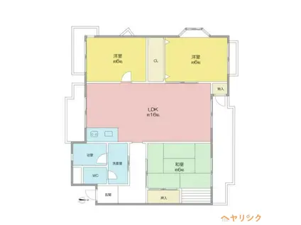 シャンボール9(3LDK/2階)の間取り写真