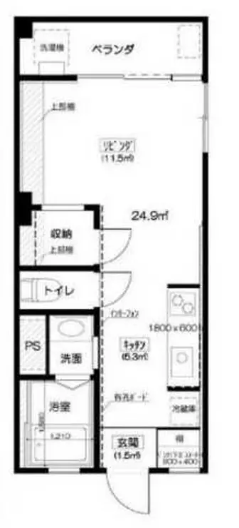 西荻第二国際マンション 6階階 間取り