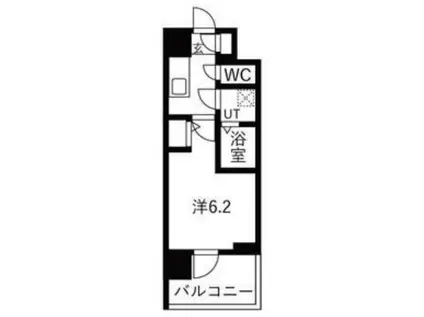 エスリードレジデンス梅田クラスシティ(1K/4階)の間取り写真