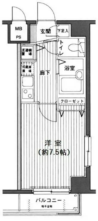 グランド・ガーラ渋谷松濤 4階階 間取り