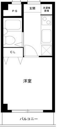 ジュネス高砂III(ワンルーム/3階)の間取り写真