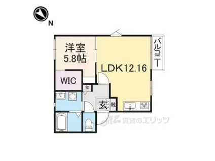 ハイツメルヘン(1LDK/2階)の間取り写真