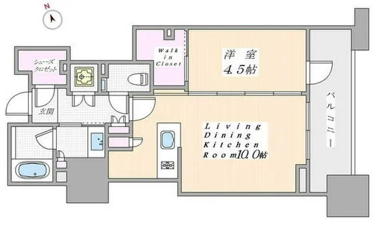 クラッシィハウス神田錦町 6階階 間取り