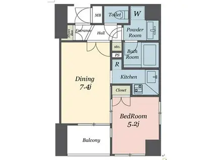 パレステュディオ渋谷STATION FRONT(1DK/11階)の間取り写真