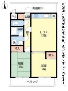 NASU9(2LDK/1階)の間取り写真