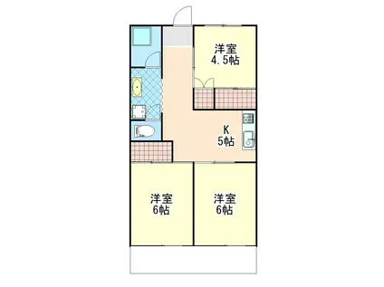 ソレイユガーデン(3K/1階)の間取り写真