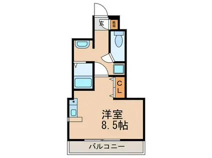 ヴィラデスト富士見(ワンルーム/4階)の間取り写真