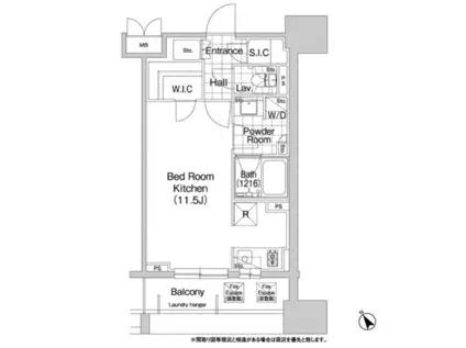 エルスタンザ恵比寿 7階(ワンルーム/7階)の間取り写真