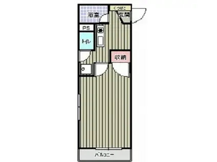 エル新屋敷A(1K/1階)の間取り写真