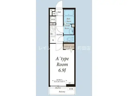 リブリ・EVER FREE(1K/3階)の間取り写真