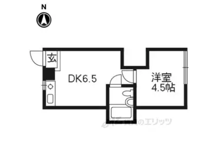 メゾンポッポ(1DK/1階)の間取り写真