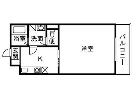 LEGEND(1K/3階)の間取り写真